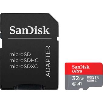 Tarjeta de memoria Sandisk Ultra microSDHC 32GB + Adaptador
