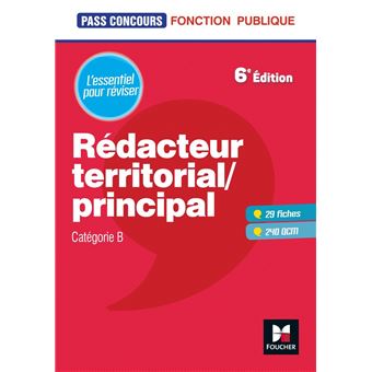Pass'Concours - Rédacteur territorial/principal - Cat B - Révision et entraînement - 1