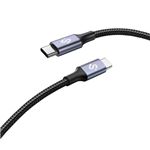 Cable Subblim Plus 100W Carga rápida PD3.0 USB-C a USB-C de 2m Negro