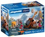 Playmobil knights catapulta de caballeros dragón