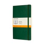 Notebook Clásico Moleskine L Tapa Blanda Rayas Verde Mirto