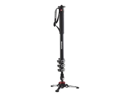 Manfrotto - Monópode Video Xpro + Aluminio 5 Secciones Base Fluida