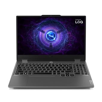 Ordenador portátil Lenovo LOQ 15IAX9, Intel Core™ i5-12450HX, 24GB DDR5-SDRAM 512GB SSD, NVIDIA GeForce RTX 4050, Windows 11 Home, 15.6" Full HD Gris