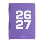 Agenda Escolar Miquelrius Plus Día Página Basic Lila 2026-27