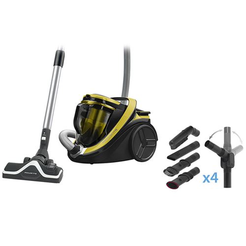 Aspirador sin bolsa Rowenta Silence Force Cyclonic 4A Negro/Amarillo -  Comprar en Fnac