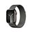 Apple Watch S9 LTE  41mm Caja de acero inoxidable Grafito y correa Loop Milanese grafito