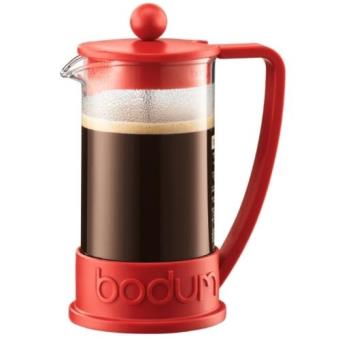 Bodum Brazil Cafetera Embolo 0,35L Color Rojo