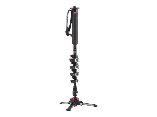 Manfrotto - Monópode Video Xpro + Carbono 5 Secciones Base Fluida