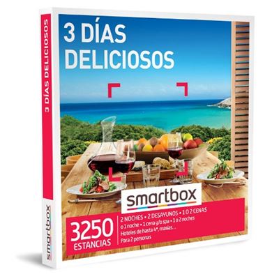 Caja Regalo 3 deliciosos idea parejas 1 o 2 noches desayuno y cena personas standard talla