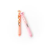 Mr Wonderful Set De 2 Bolis Borrables Bo-bo Click! Seta Y Cerdito