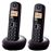 Teléfono inalámbrico Panasonic KX-TGB212SP Duo Negro Dect