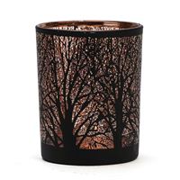 Candelabro de cristal con forma de bosque 12cm Nature et decouvertes