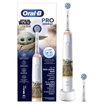 Cepillo eléctrico recargable Oral-B Pro 3 Junior Star Wars + 2 Recambios