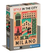 Clementoni puzzle 1000 piezas style in the city milano