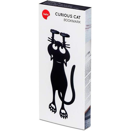 Balvi Cale-porte Meow! Couleur noir Cale-porte en forme de chat Polyester  28 cm - España