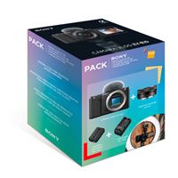 Pack Fnac Cámara EVIL Vlog Sony Alpha ZV-E10 + 16-50mm + Batería extra + Cargador USB