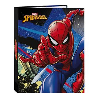 Carpeta A4 Safta 4 anillas Marvel Spiderman go hero - Archivador - Los  mejores precios | Fnac