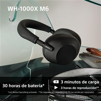 Auriculares Noise Cancelling Sony WH-1000XM6 Bluetooth Negro