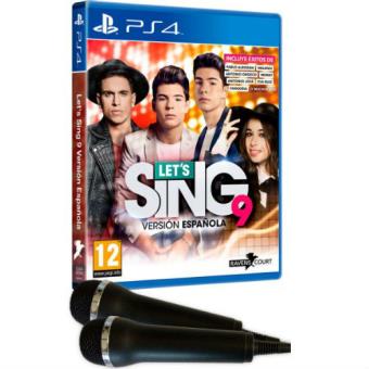 Let's Sing 9 Versión Española + 2 Micrófonos PS4