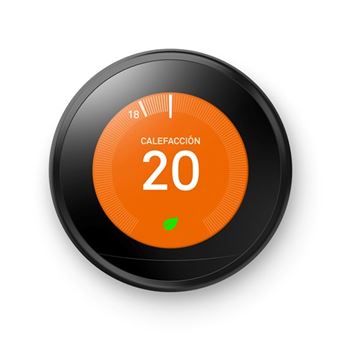 Google Nest Learning Thermostat 3º Generación Termostato Inteligente Negro