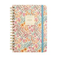 Finocam - Agenda Espiral Alma 2025 Semana Vista Horizontal Enero 2025 - Diciembre 2025 (12 Meses) Lila Catalán