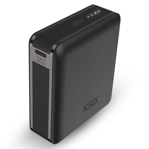 Powerbank Ksix Nano Hd 10000mah Power Delivery 22,5w Usb-c Negro
