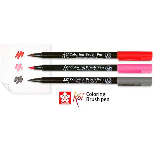 Rotuladores acuarelables punta pincel Koi Sakura multicolor - Fieltro - Los  mejores precios
