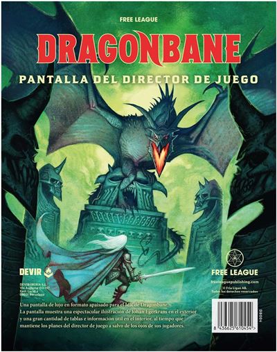 Dragonbane: pantalla del director de juego