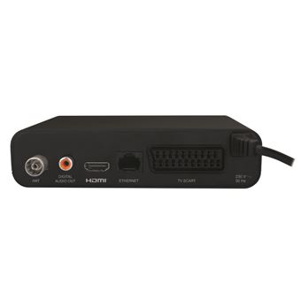 Receptor TDT  Metronic ZapBox, DVB-T2, HEVC, HD-SP.1, Botón SOS,  Sintonización automática, USB, Negro