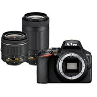 Combo Cámara Réflex Nikon D3500 + Lentes 18-55 mm y 70-300 mm + Bolso