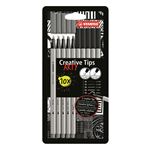 Stabilo Set De 10 Rotuladores 5 Puntas Arty Line Gris/negro