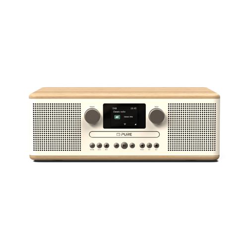 Radio Pure Classic C-d6 Dab Cotton Blanco/roble
