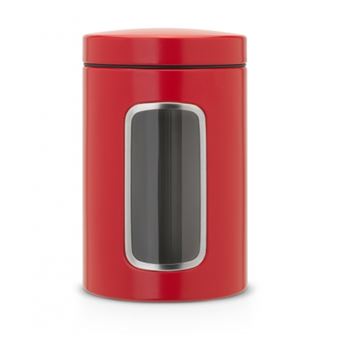 Tarro con ventana Brabantia 1,4 L Rojo