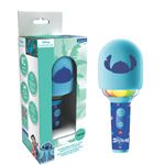 Micrófono karaoke bluetooth/inalámbrico stitch con sonido y luz