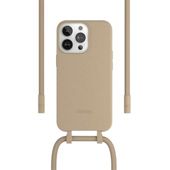 Funda con cuerda Wood Change Case Marrón para iPhone 13 Pro Max