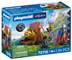 Playmobil knights cañón de fuego de caballeros león