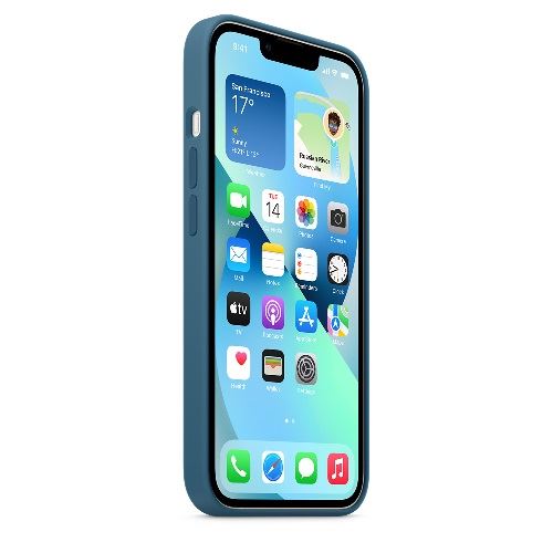 Funda de silicona con MagSafe Apple Azul polar para iPhone 13 Mini - Funda  para teléfono móvil