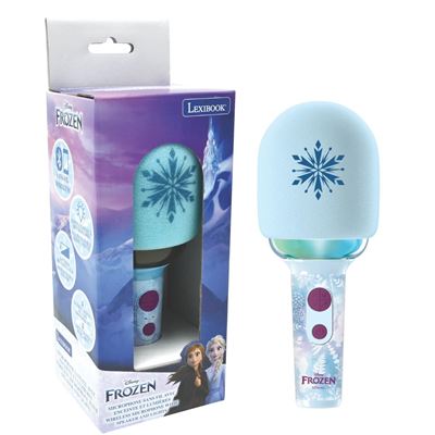 Micrófono karaoke frozen bluetooth/inalámbrico con efectos de luz y sonido