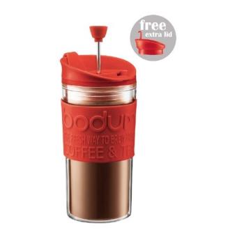 Bodum Travel Press Embolo 0,35L. Color Rojo