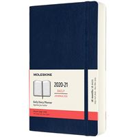 Agenda Moleskine 2020/2021 día por página large tapa blanda azul zafiro