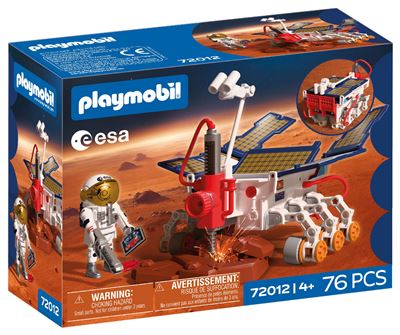 Playmobil astronauta de la esa con robot