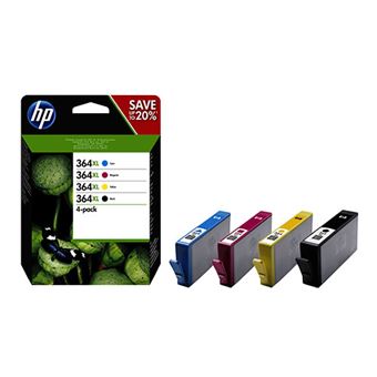 Cartucho de tinta HP 364XL CMYK Pack - Exclusivo web 