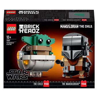 Rusia grava Excremento LEGO BrickHeadz Star Wars 75317 El Mandaloriano y el Niño, Baby Yoda - Lego  - Comprar en Fnac