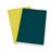 Libreta Moleskine Volant Journals Large rayada verde pino/amarillo limón_1