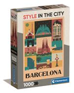 Clementoni puzzle 1000 piezas style in the city barcelona