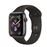 Apple Watch S4 44mm LTE Caja de aluminio en gris espacial y correa deportiva Negra