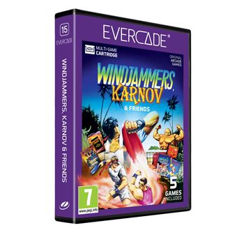 Cartucho Evercade Windjammers, Karnov & Friends