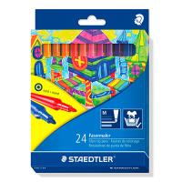 Estuche de 24 rotuladores Staedtler de punta de fibra de colores variados Noris Club 325 C24