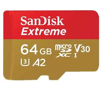 Tarjeta MicroSD Sandisk Extreme 64GB UHS-I