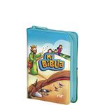 Mi Biblia infantil ilustrada + funda de piel con cremallera
